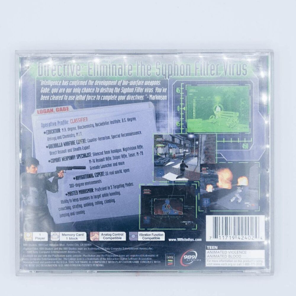 Playstation 1 Syphon Filter (Tested) - Picture 3 of 4